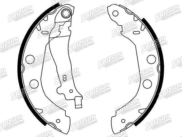 Brake Shoe Set:77 01 205 517