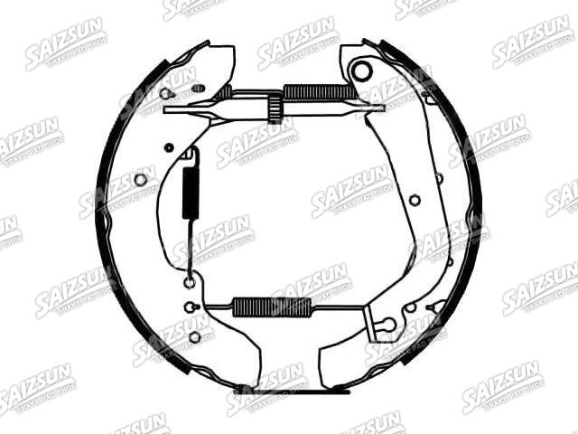 Brake Shoe Set:77 01 203 460