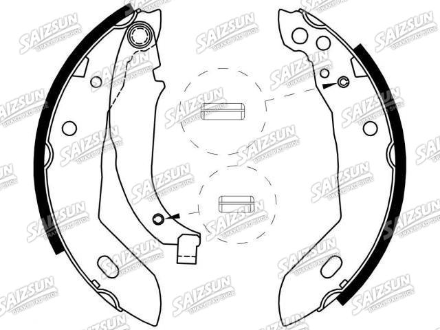 Brake Shoe Set:77 01 201 800