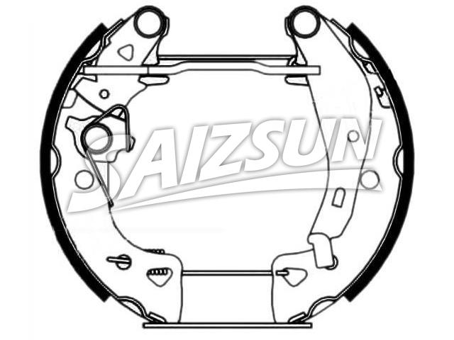 Brake Shoe Set:4241.6A