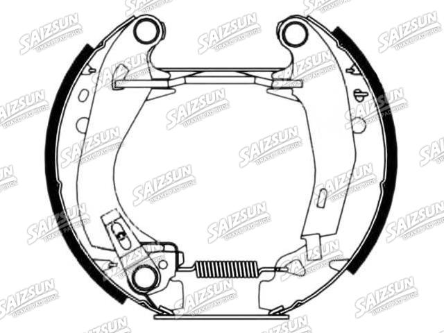 Brake Shoe Set:4241.6P