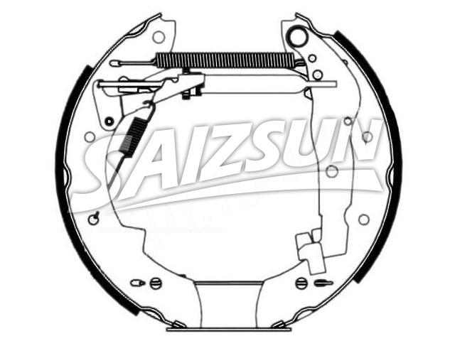 Brake Shoe Set:77 01 205 309