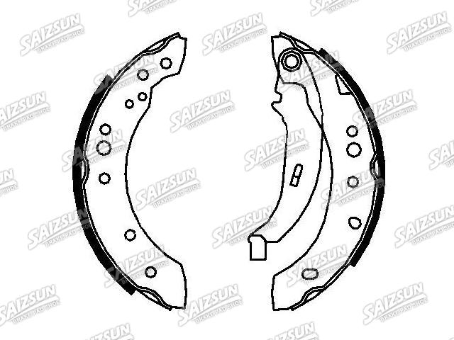 Brake Shoe Set:77 01 209 586