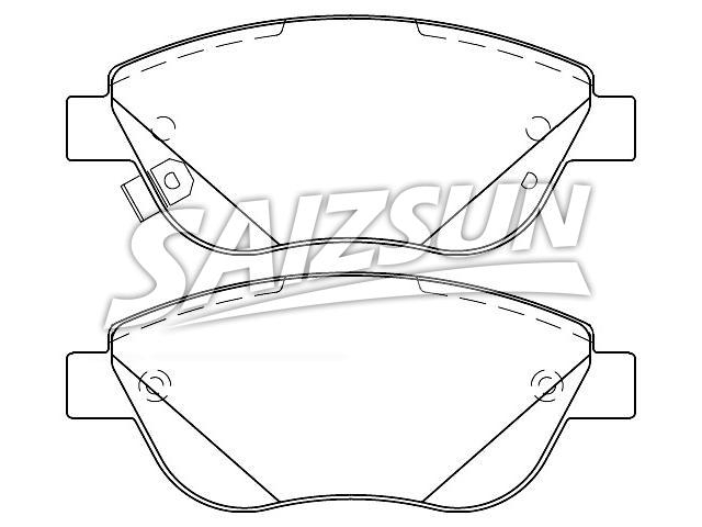 Brake Pad Set:68190118AB