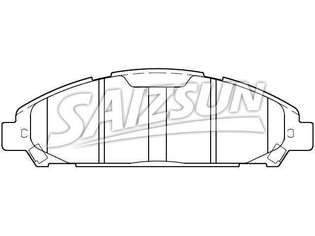 Brake Pad Set:FR3Z-2001-D