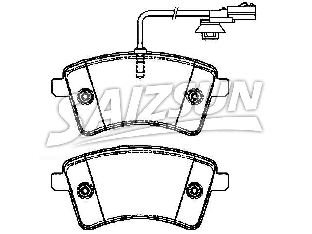 Brake Pad Set:77 01 210 174