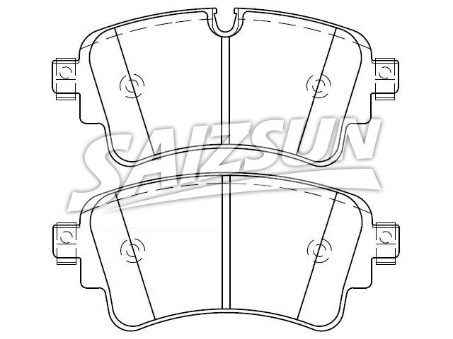 Brake Pad Set:8W0 698 451 G