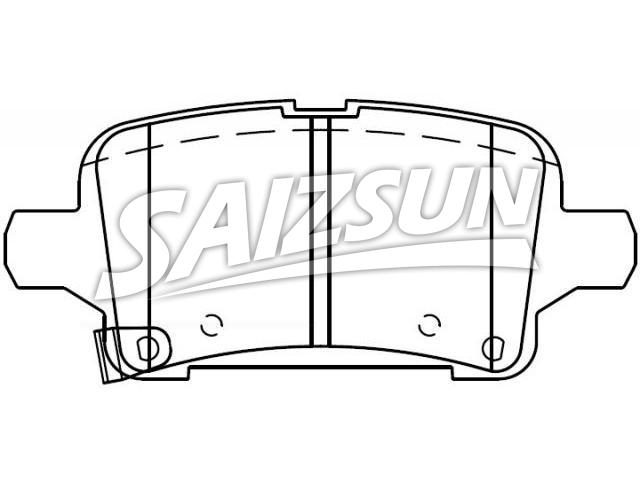 Brake Pad Set:13595651