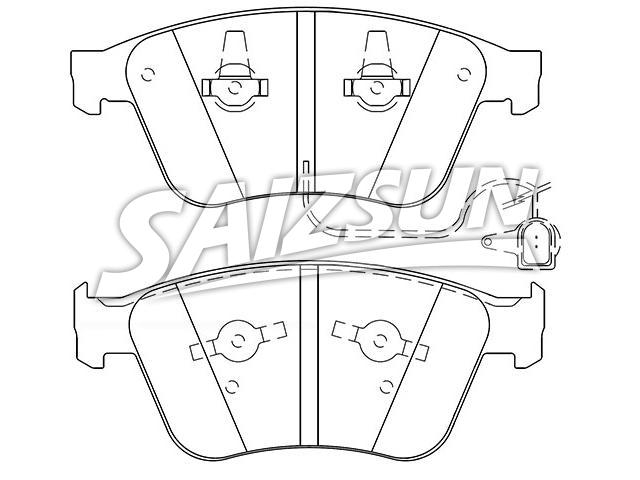 Brake Pad Set:3W0 698 151 AA