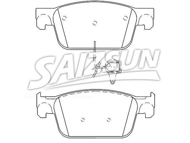 Brake Pad Set:8W0 698 151 Q