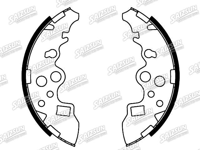 Brake Shoe Set:S4YK-26-38ZA