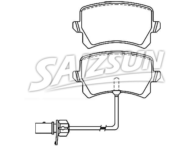 Brake Pad Set:8U0 698 451 D