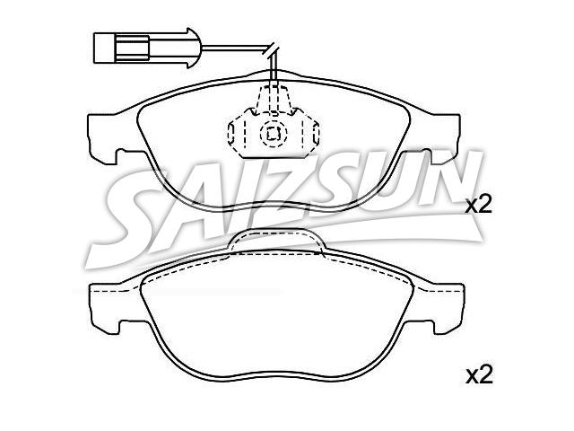 Brake Pad Set:0060 717 131 44
