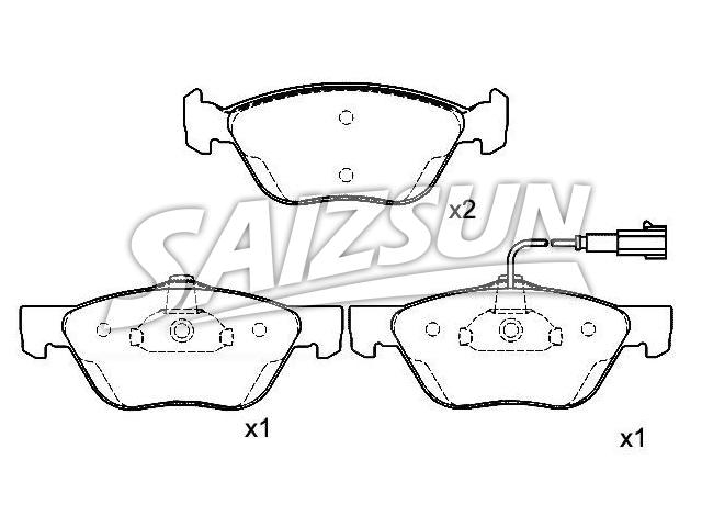 Brake Pad Set:7 736 267 4
