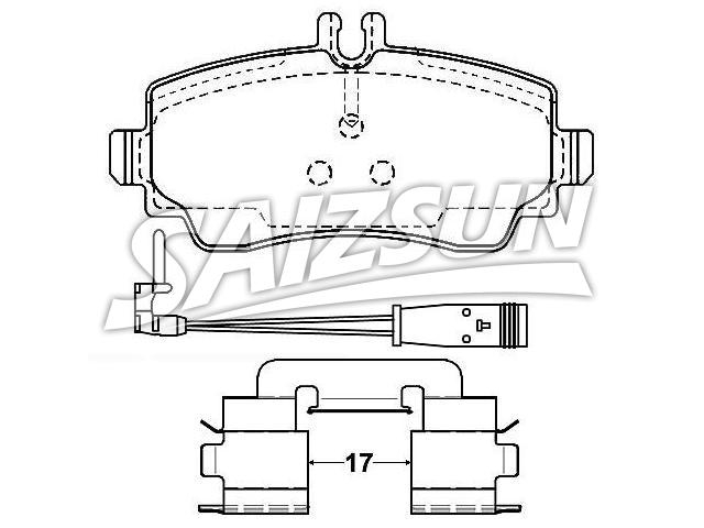 Pastillas de freno Brake Pad Set:414 420 02 20