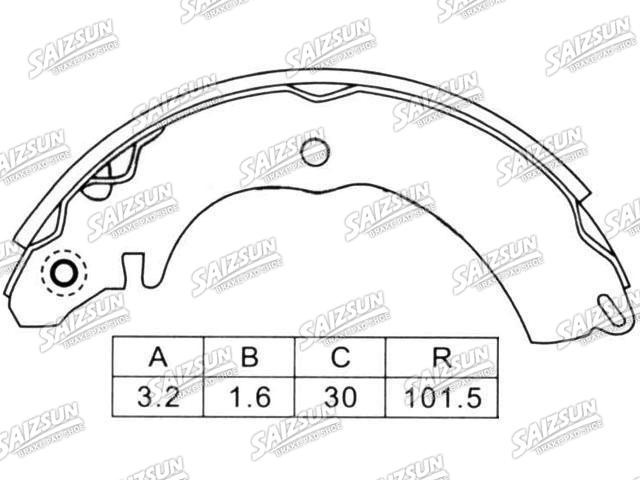 Brake Shoe Set Brake Shoe Set:K6731