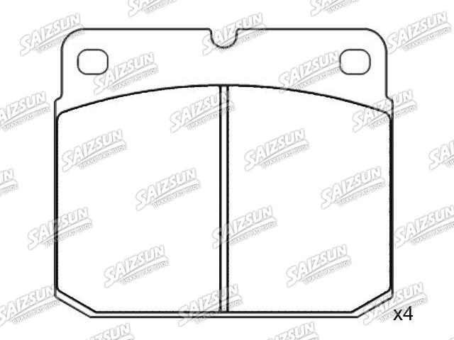 тормозная кладка Brake Pad Set:121029