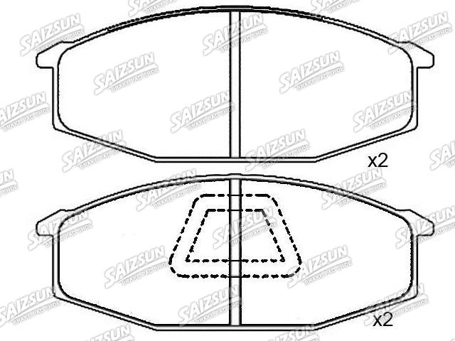 тормозная кладка Brake Pad Set:41060-R9089