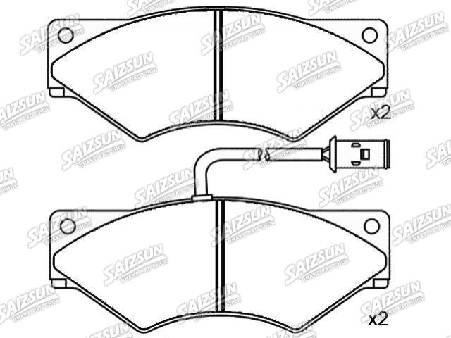тормозная кладка Brake Pad Set:190 6183