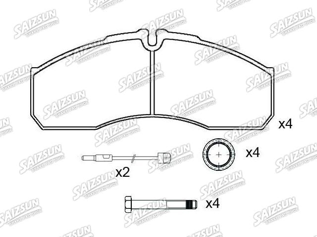 тормозная кладка Brake Pad Set:425 361 01
