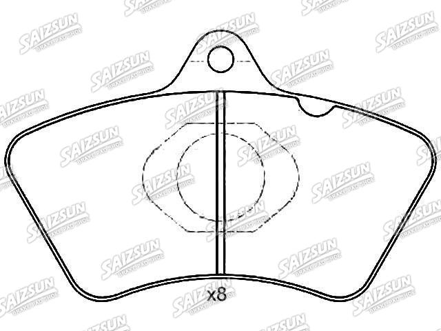 тормозная кладка Brake Pad Set:8 284 000 196
