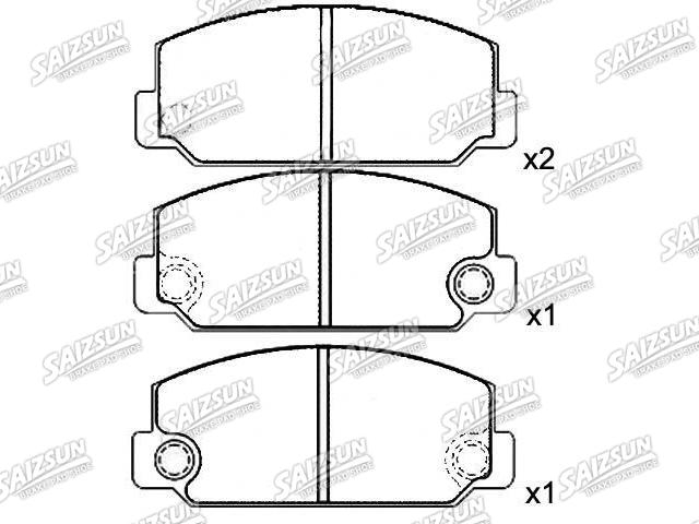 тормозная кладка Brake Pad Set:04491-20062