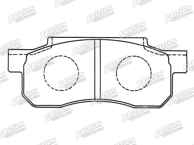 тормозная кладка Brake Pad Set:45022-SA0-020