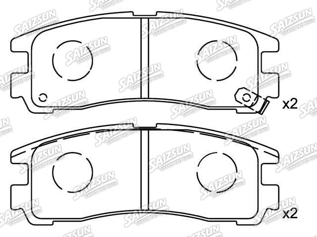Pastillas de freno Brake Pad Set:MB 857 336
