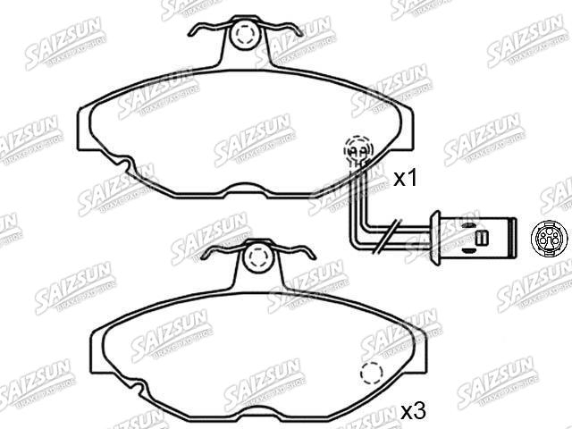 тормозная кладка Brake Pad Set:BHM7237