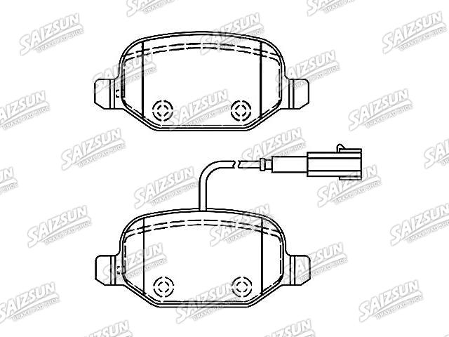 刹车片 Brake Pad Set:77365752