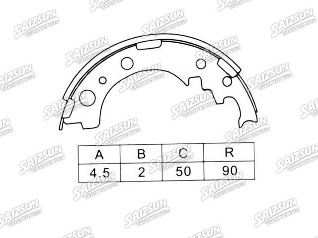 Brake Shoe Set Brake Shoe Set:44060-G3225
