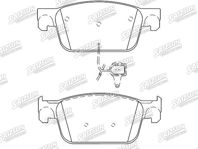 刹车片 Brake Pad Set:8W0 698 151 Q
