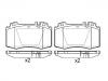 Pastillas de freno Brake Pad Set:003 420 42 20