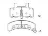 Pastillas de freno Brake Pad Set:1232 1430