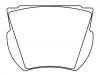 Pastillas de freno Brake Pad Set:D25-709