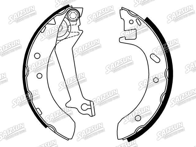 Kit mâchoire de frein Brake Shoe Set:1 014 655