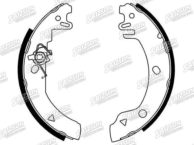 Kit mâchoire de frein Brake Shoe Set:1 041 484