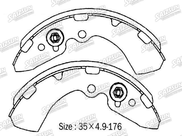 Kit mâchoire de frein Brake Shoe Set:MB668672