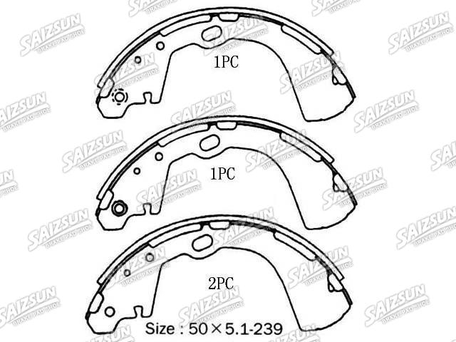 Kit mâchoire de frein Brake Shoe Set:NN2069