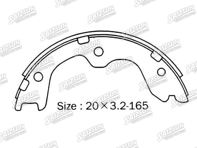 Kit mâchoire de frein Brake Shoe Set:NN2076