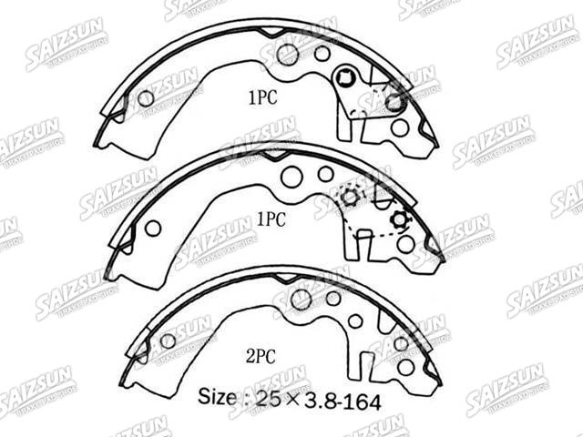 Kit mâchoire de frein Brake Shoe Set:NN2077