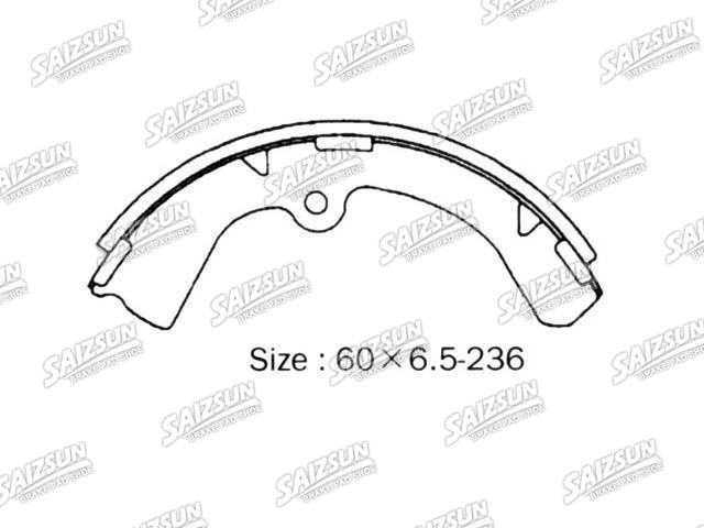 Kit mâchoire de frein Brake Shoe Set:NR2046