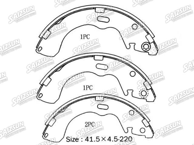 Kit mâchoire de frein Brake Shoe Set:NN3573