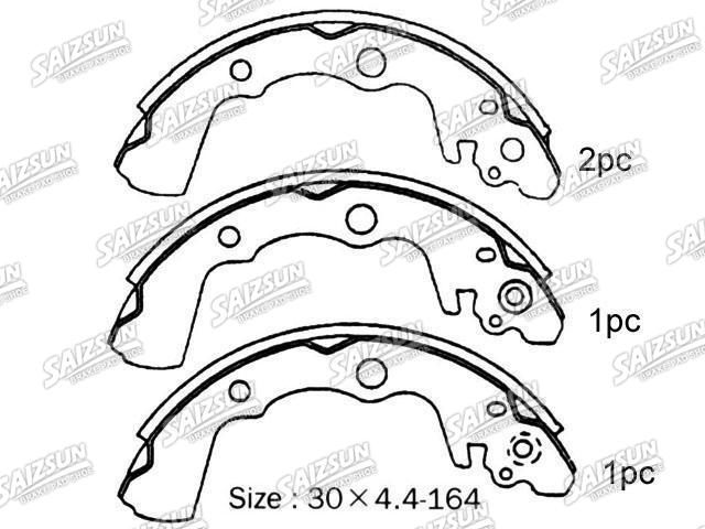 Kit mâchoire de frein Brake Shoe Set:7251-78041