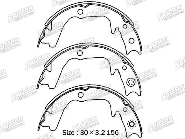 Kit mâchoire de frein Brake Shoe Set:NN6026