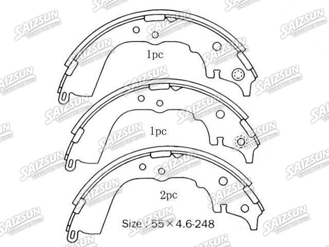Kit mâchoire de frein Brake Shoe Set:NN1086