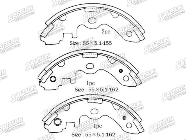 Kit mâchoire de frein Brake Shoe Set:04495-27010