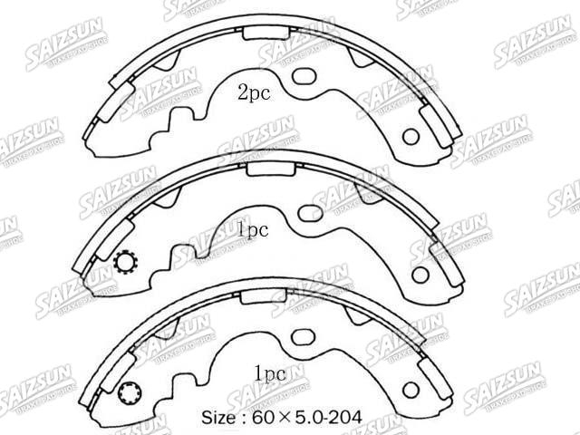 Kit mâchoire de frein Brake Shoe Set:04497-26040