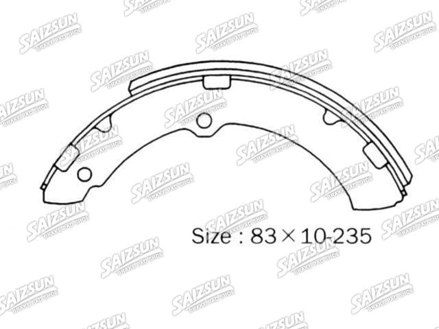 Kit mâchoire de frein Brake Shoe Set:NR1080