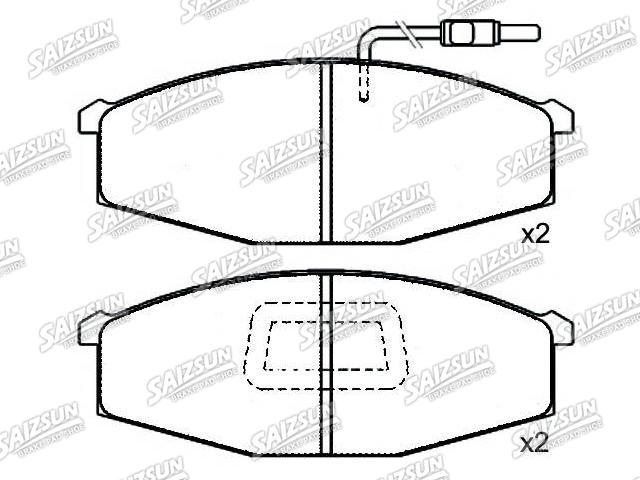 Plaquettes de frein Brake Pad Set:41060-P9690